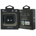 BMW pouzdro Carbon Metal Logo pro AirPods Pro 3 – černé