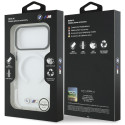 BMW pouzdro M IML Shockproof Metal Logos MagSafe pro iPhone 17 Pro Max – průhledné