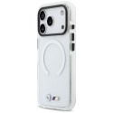 BMW pouzdro M IML Shockproof Metal Logos MagSafe pro iPhone 17 Pro – průhledné