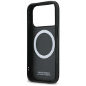 BMW kožené pouzdro M Shape Logo MagSafe pro iPhone 17 Pro – šedé