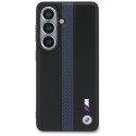 Pouzdro BMW Perforated Stripe Logo MagSafe na Samsung Galaxy S26 - modré