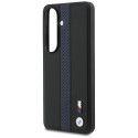 Pouzdro BMW Perforated Stripe Logo MagSafe na Samsung Galaxy S26 - modré