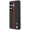 Pouzdro BMW Perforated Stripe Logo MagSafe na Samsung Galaxy S26 Ultra - červené