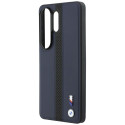 Pouzdro BMW Perforated Stripe Logo MagSafe na Samsung Galaxy S26 Ultra - tmavě modré