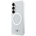 Pouzdro BMW IML Shockproof Metal Logo MagSafe na Samsung Galaxy S26 - průhledné