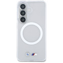 Pouzdro BMW IML Shockproof Metal Logo MagSafe na Samsung Galaxy S26 - průhledné