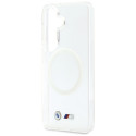 Pouzdro BMW IML Shockproof Metal Logo MagSafe na Samsung Galaxy S26 - průhledné