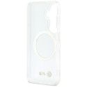 Pouzdro BMW IML Shockproof Metal Logo MagSafe na Samsung Galaxy S26 - průhledné