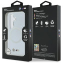 Pouzdro BMW IML Shockproof Metal Logo MagSafe na Samsung Galaxy S26 - průhledné