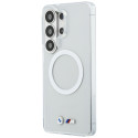Pouzdro BMW IML Shockproof Metal Logo MagSafe na Samsung Galaxy S26 Ultra - průhledné