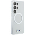 Pouzdro BMW IML Shockproof Metal Logo MagSafe na Samsung Galaxy S26 Ultra - průhledné