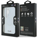 Pouzdro BMW IML Shockproof Metal Logo MagSafe na Samsung Galaxy S26 Ultra - průhledné