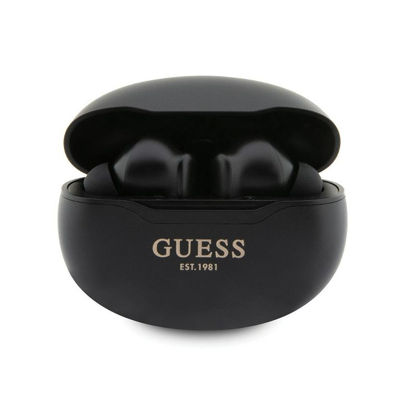 Guess GUTWST50EK TWS Bluetooth headphones + docking station - black Classic EST