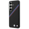 Pouzdro BMW Tricolor Metal Logo MagSafe na Samsung Galaxy S26 - černé