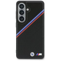 Pouzdro BMW Tricolor Metal Logo MagSafe na Samsung Galaxy S26 - černé