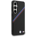 Pouzdro BMW Tricolor Metal Logo MagSafe na Samsung Galaxy S26 - černé