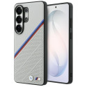Pouzdro BMW Tricolor Metal Logo MagSafe na Samsung Galaxy S26 Ultra - šedé