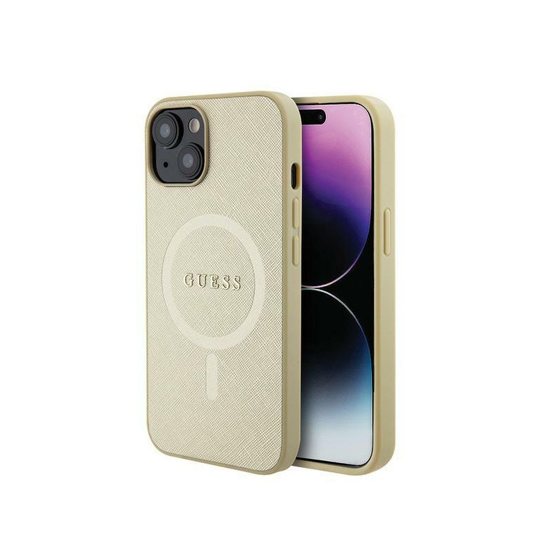 Kryt GUESS GUHMP15MPSAHMCB pro iPhone 15 Plus - zlatá/zlatá