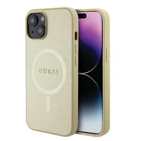 Kryt GUESS GUHMP15MPSAHMCB pro iPhone 15 Plus MagSafe - zlatá