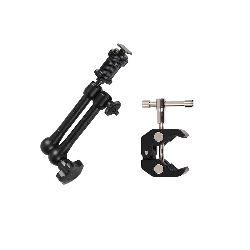 Clamp holder for camera, camera, microphone