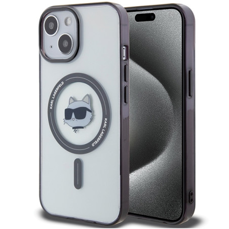 Kryt Karl Lagerfeld KLHMP15MHCHNOTK iPhone 15 Plus transparent
