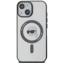 Kryt Karl Lagerfeld KLHMP15MHKHNOTK pro iPhone 15 Plus transparentní