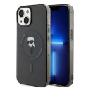 Kryt Karl Lagerfeld IML IKONIK iPhone 15 - černý