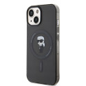 Kryt Karl Lagerfeld IML IKONIK iPhone 15 - černý