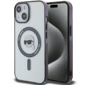 Kryt Karl Lagerfeld pro iPhone 15 6,1" MagSafe - transparentní