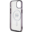 Kryt Karl Lagerfeld pro iPhone 15 6,1" MagSafe - transparentní