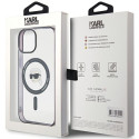 Kryt Karl Lagerfeld pro iPhone 15 6,1" MagSafe - transparentní