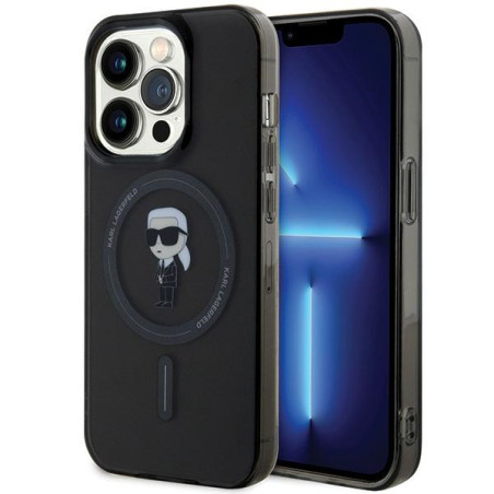 Kryt Karl Lagerfeld iPhone 15 Pro Max MagSafe black