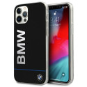 BMW Hardcase pouzdro Signature Printed Logo pro iPhone 12 / 12 Pro – černé