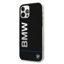 BMW Hardcase pouzdro Signature Printed Logo pro iPhone 12 / 12 Pro – černé