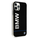 BMW Hardcase pouzdro Signature Printed Logo pro iPhone 12 / 12 Pro – černé