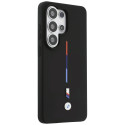 Pouzdro BMW M Silicone Tricolor Line MagSafe na Samsung Galaxy S26 Ultra - černé