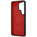 Pouzdro BMW M Silicone Tricolor Line MagSafe na Samsung Galaxy S26 Ultra - černé