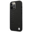 BMW pouzdro Signature Logo Imprint pro iPhone 13 Pro Max – černé