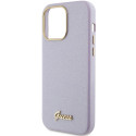Kryt Guess Glitter Glossy Script iPhone 15 Pro lilac
