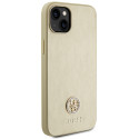 Kryt Guess 4G Metal Logo Strass iPhone 15 – zlatý