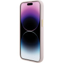 Kryt Guess Silicone Script pro iPhone 15 - růžová