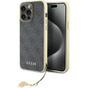 Kryt Guess 4G CHARMS COLLECTION pro iPhone 15 Pro Max - šedý