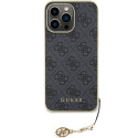 Kryt Guess 4G CHARMS COLLECTION pro iPhone 15 Pro Max - šedý