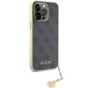 Kryt Guess 4G CHARMS COLLECTION pro iPhone 15 Pro Max - šedý