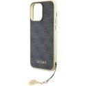 Kryt Guess 4G CHARMS COLLECTION pro iPhone 15 Pro Max - šedý