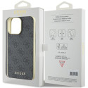 Kryt Guess 4G CHARMS COLLECTION pro iPhone 15 Pro Max - šedý