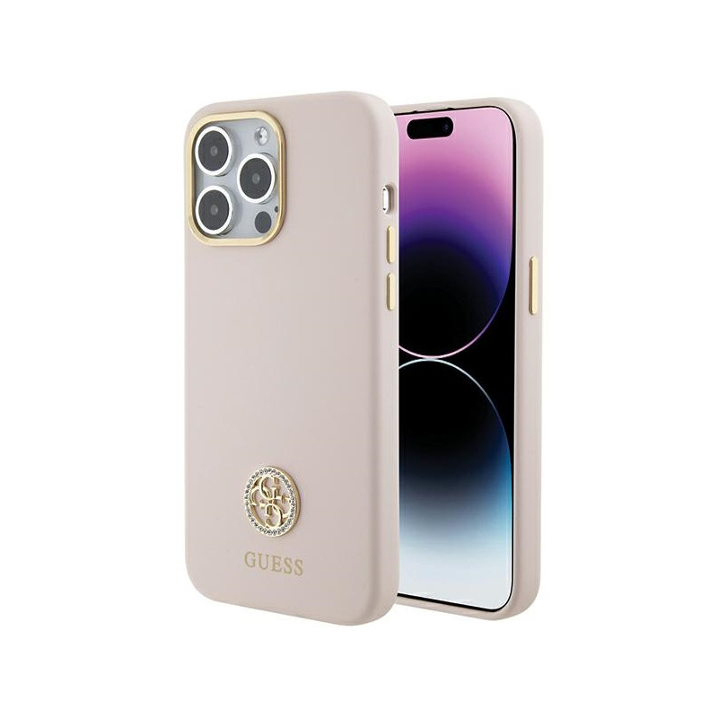 Kryt Guess 4G pro iPhone 15 Pro Max - růžová
