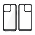 AG PREMIUM Zesílené pouzdro s pružným rámem pro iPhone 15 Pro Max Outer Space - průhledné