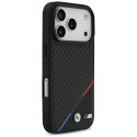 BMW MagSafe pouzdro M Carbon Tricolor Line pro iPhone 17 Pro – černé