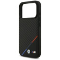 BMW MagSafe pouzdro M Carbon Tricolor Line pro iPhone 17 Pro – černé